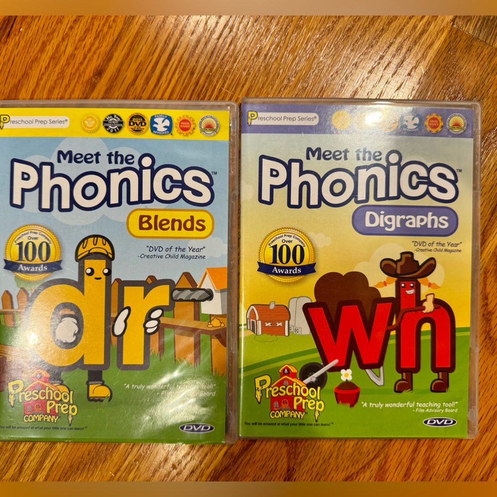 Meet the phonics blends and digraphs DVDs